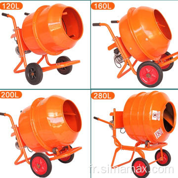 Mixer en béton électrique 120L / 160L / 180L / 240L